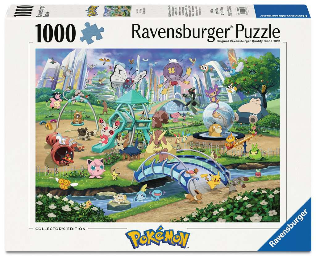 Puzzles Adultes 1000 pièces - Pokémon - Évoli dans le parc
