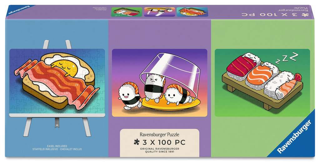 Puzzles Adultes 100 pièces - Repas kawaii