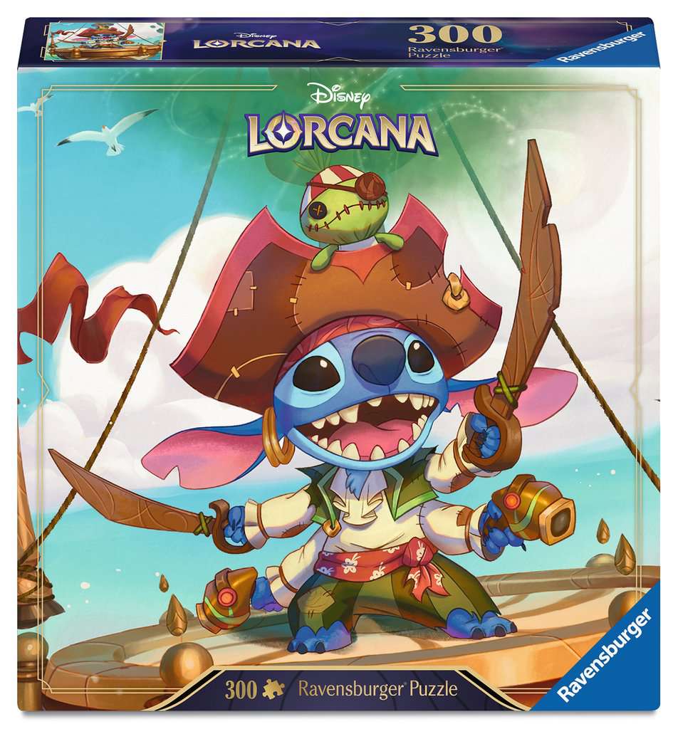 Puzzles Adultes 300 pièces - Disney Lorcana JCC - Stitch - Boucanier alien