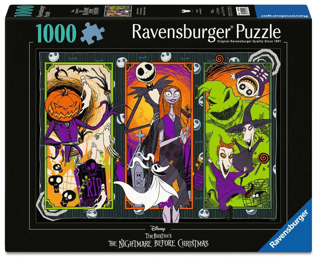 Puzzles Adultes 1000 pièces - Disney L'Étrange Noël de monsieur Jack - Halloween pour toujours / L'Etrange Noël de monsieur Jack