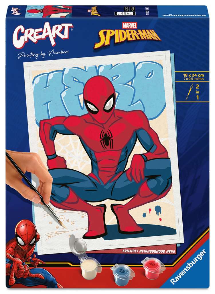 CreArt Adultes Tendance Marvel Ultimate Spider-Man - Retro Spiderman
